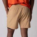  Quần Short nam 2 in 1 JOOLA - Men's Woven 2-in-1 Shorts - Latte 