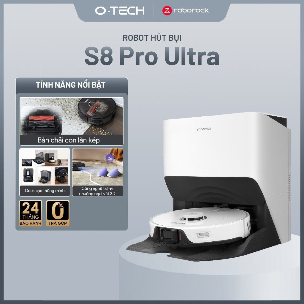 Robot Hút Bụi Roborock S8 Pro Ultra