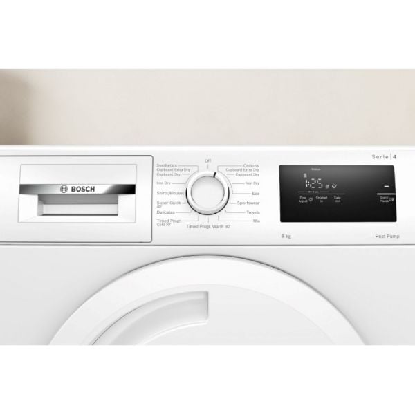 Máy sấy bơm nhiệt Bosch 8 kg WTH83028SG Series 4