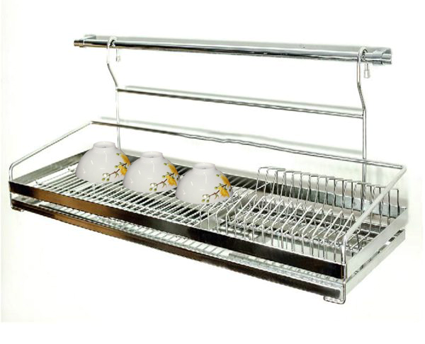  Thoải mái để bát dĩa với kệ chén 1 tầng + 5 móc + thanh treo 201016, 201017, 201018, 201019 tại Khánh Vy Home