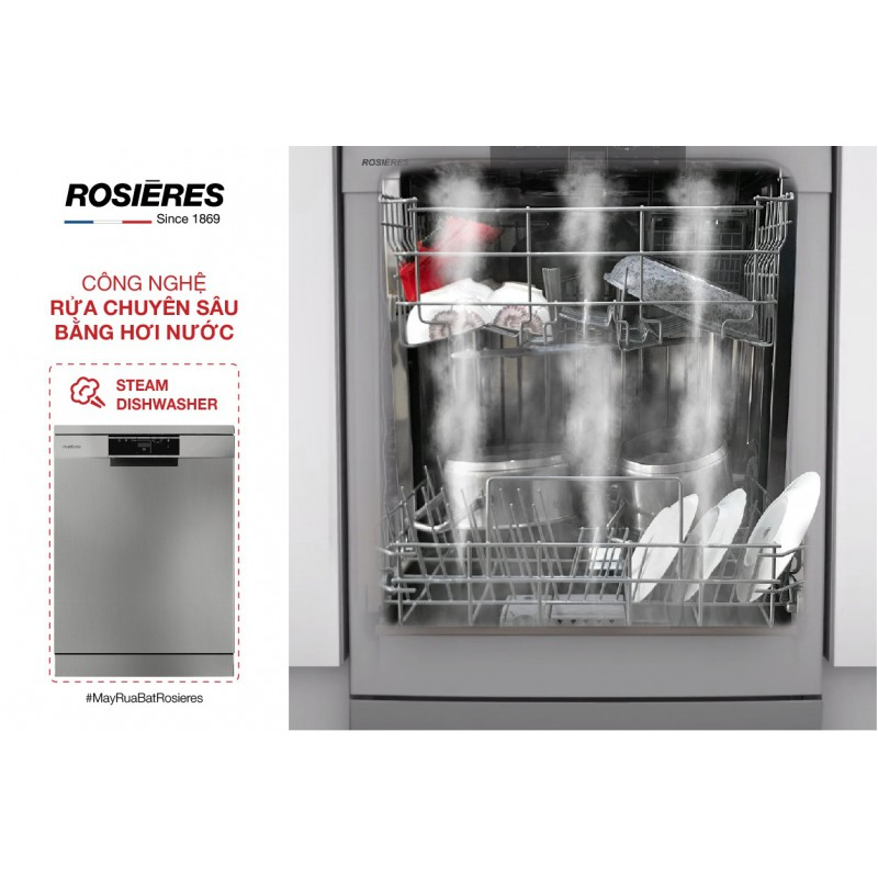 Máy rửa chén 13 bộ Rosieres RF3E7DX-04