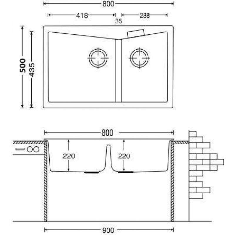 Chậu rửa chén Carysil LMC5-18 Champagne