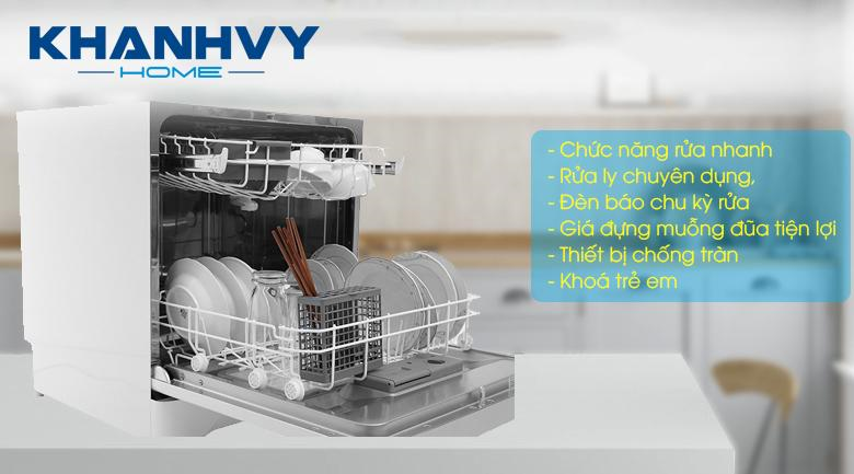 Máy rửa chén Electrolux mini, nhỏ gọn nhưng được trang bị đa chức năng