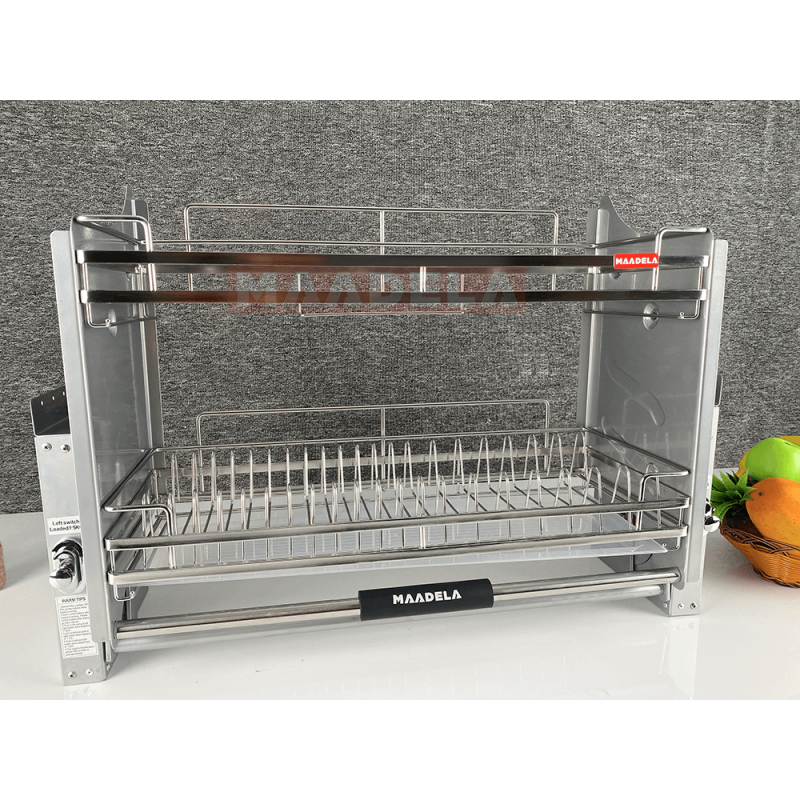 Giá bát đĩa nâng hạ Inox 304 cho tủ bếp trên Maadela MP-G30-2.80 Outlet