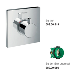 Bộ trộn sen tắm âm điều nhiệt ShowerSelect lưu lượng nước lớn Hansgrohe 589.50.365