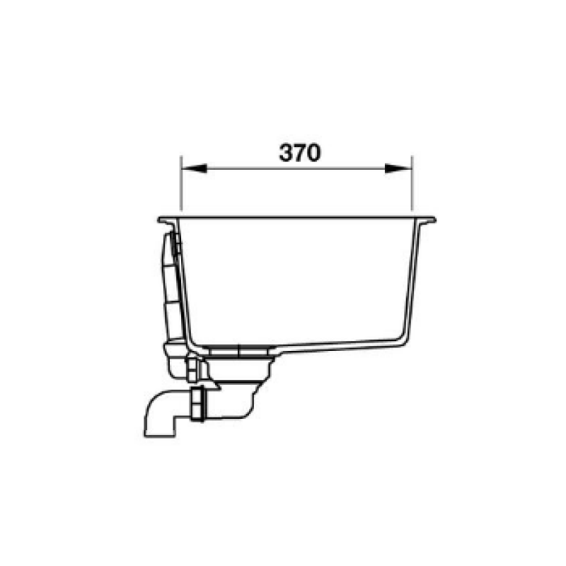 Chậu đá Hafele HS19-GEN1S60 570.35.530