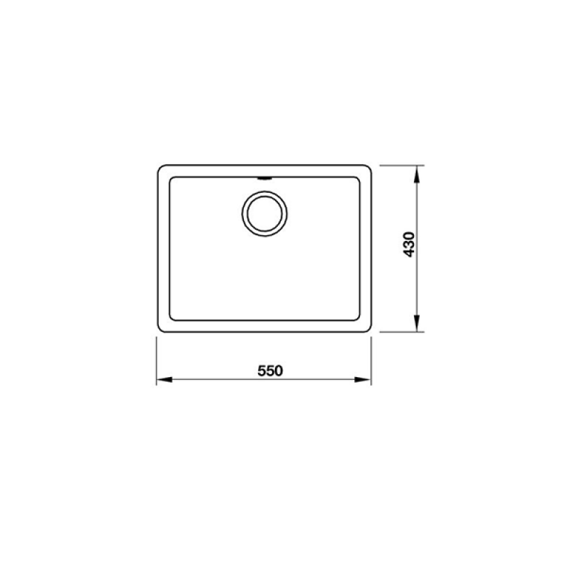 Chậu đá Hafele HS19-GEN1S60 570.35.530