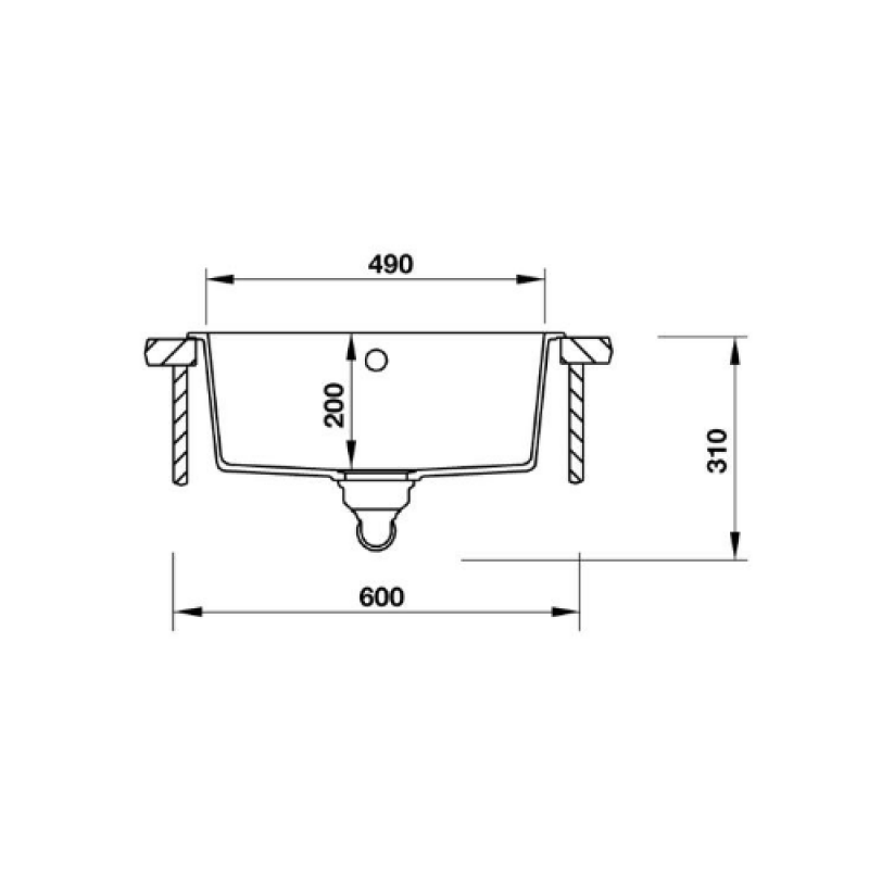 Chậu đá Hafele HS19-GEN1S60 570.35.530