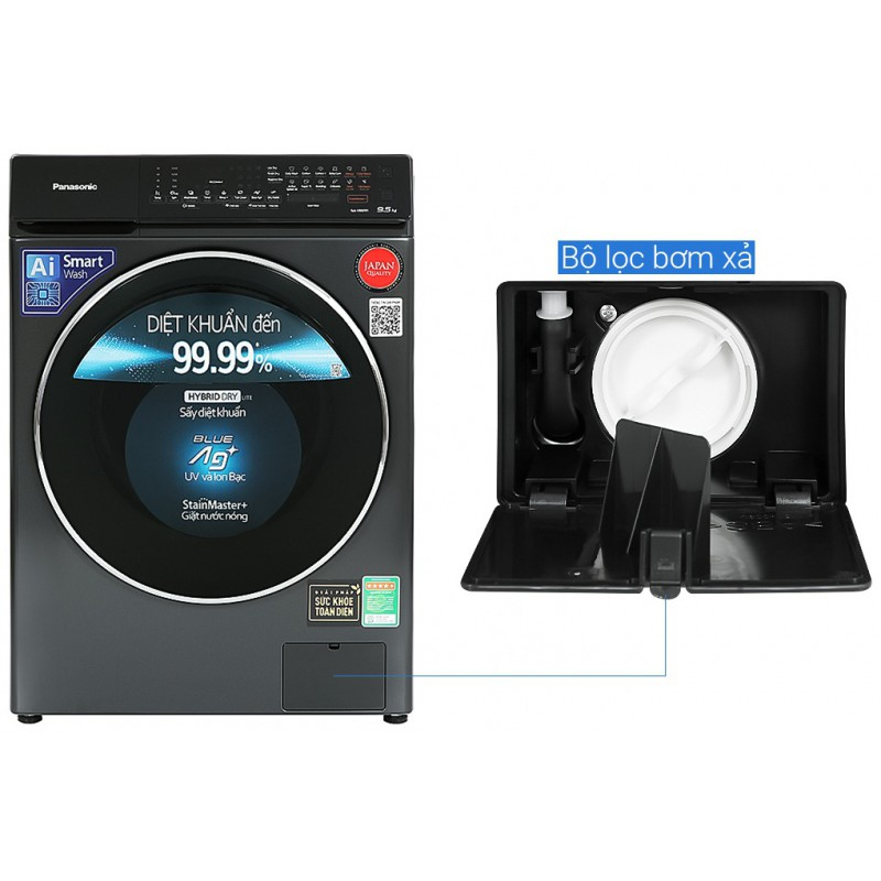 Máy giặt kết hợp sấy Panasonic NA-V95FR1BVT