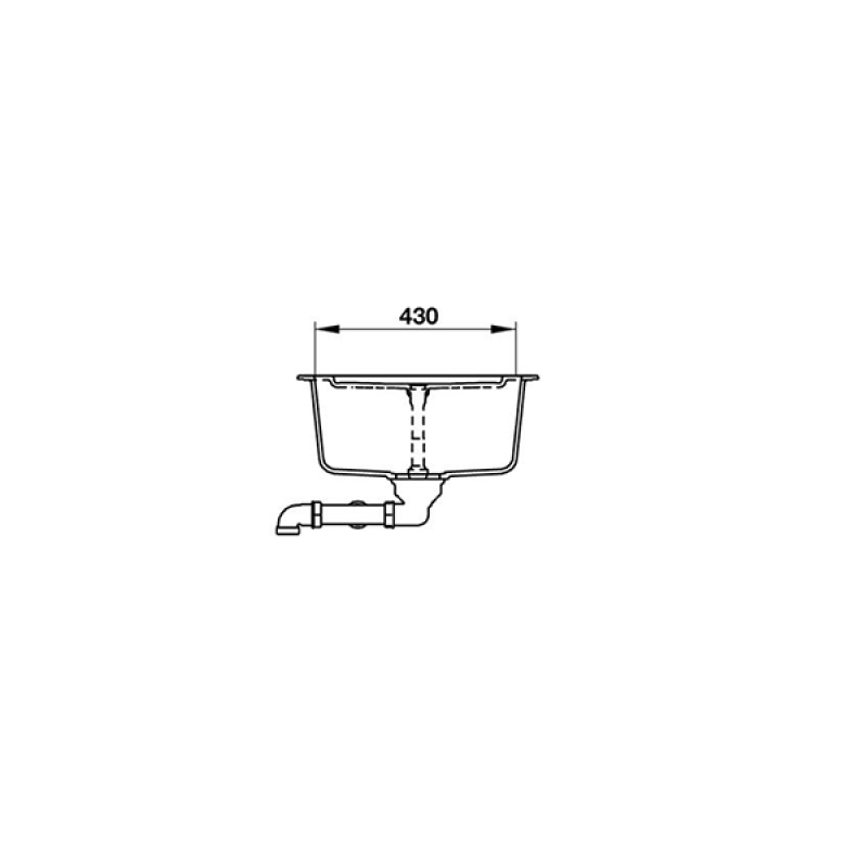 CHẬU ĐÁ Hafele GALBA HS-GD8650 – MÀU KEM 570.36.400