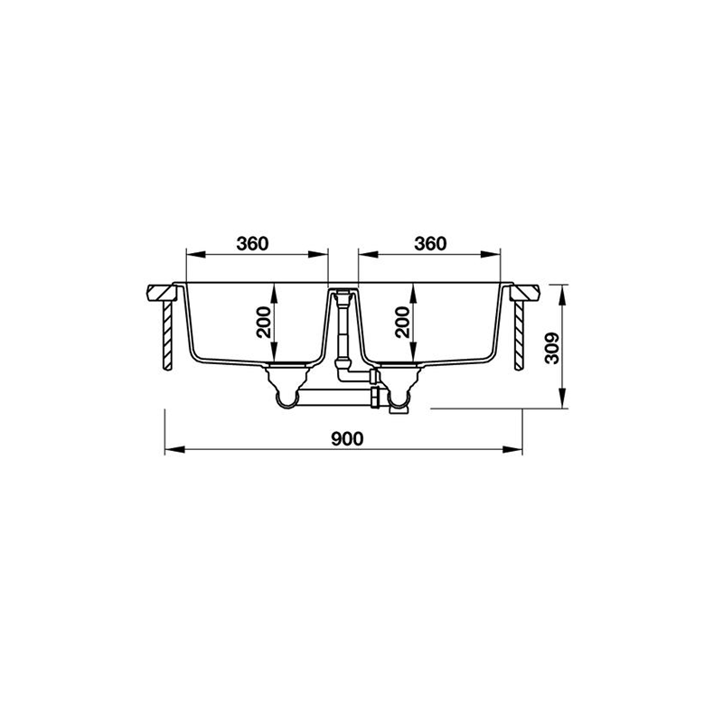 CHẬU ĐÁ Hafele GALBA HS-GD8650 – MÀU KEM 570.36.400
