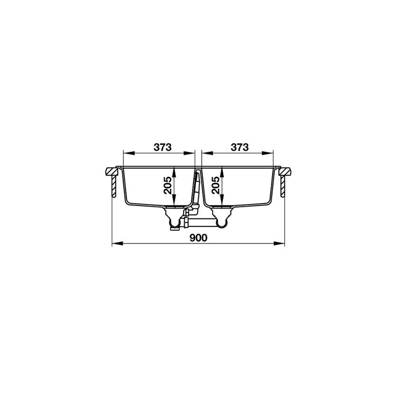 CHẬU ĐÁ Hafele JULIUS HS-GD8650 – MÀU XÁM 570.35.580