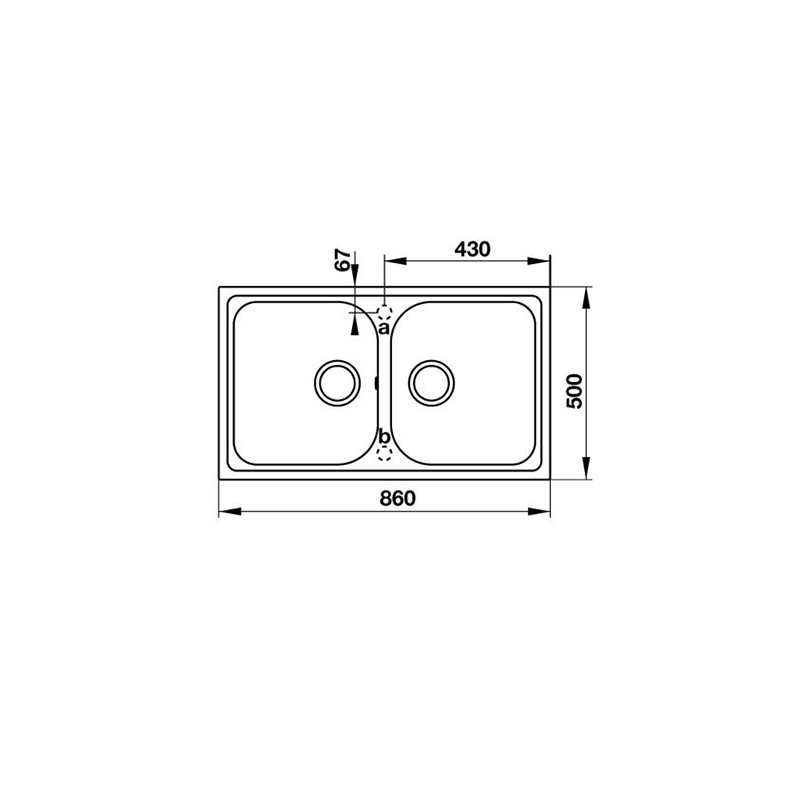 CHẬU ĐÁ Hafele JULIUS HS-GD8650 – MÀU XÁM 570.35.580