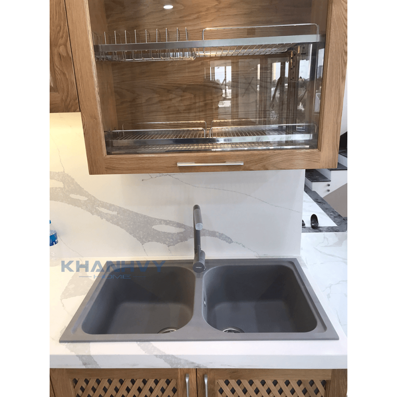 CHẬU ĐÁ Hafele JULIUS HS-GD8650 – MÀU XÁM 570.35.580