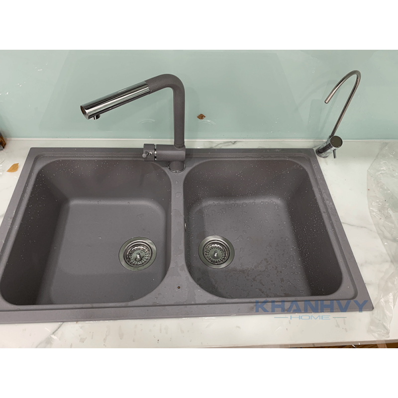 CHẬU ĐÁ Hafele JULIUS HS-GD8650 – MÀU XÁM 570.35.580