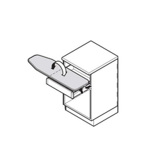 Bàn để ủi đồ Hafele Ironfix dạng xếp mở 568.60.964