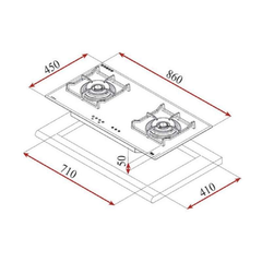 Bếp gas Teka CGW Lux 86 TC 2G AI AL TR 40217301