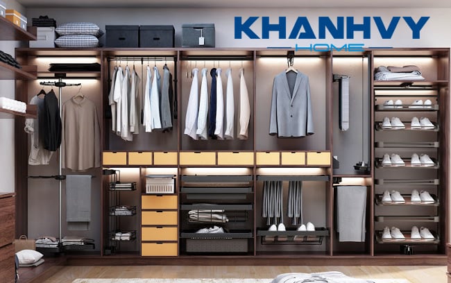 Phụ kiện tủ quần áo Eurogold chính hãng cao cấp, chất lượng vượt trội