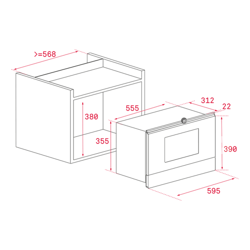 Lò vi sóng kết hợp nướng Teka ML 822 BIS 40584300