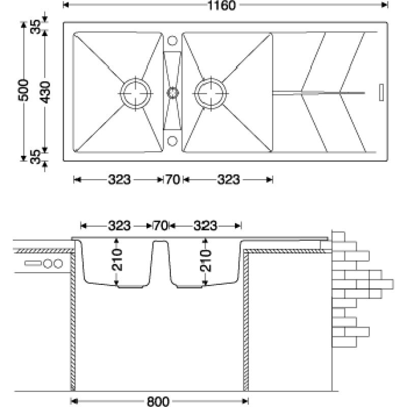 Chậu rửa chén Carysil JAC1-10 Arena