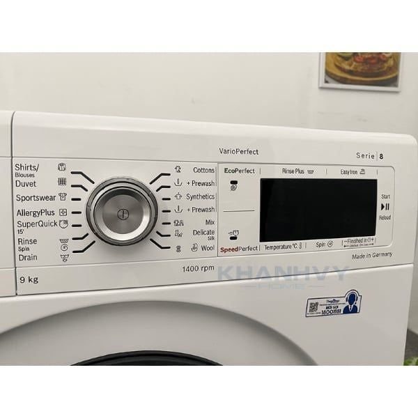 Máy giặt Bosch WAW28480SG 9kg- Serie 8 Đức