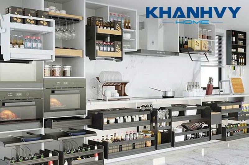 Các loại phụ kiện tủ bếp thông minh bạn có thể lắp đặt trong căn bếp