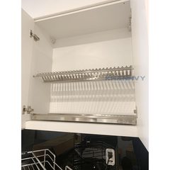 Giá bát V cao cấp inox SUS304 nhựa cài trắng ABS cao cấp Eurogold EUV8680