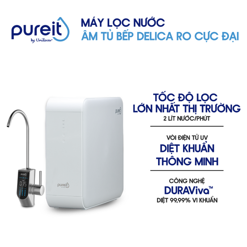 Máy lọc nước Pureit Delica UR5840 âm tủ bếp