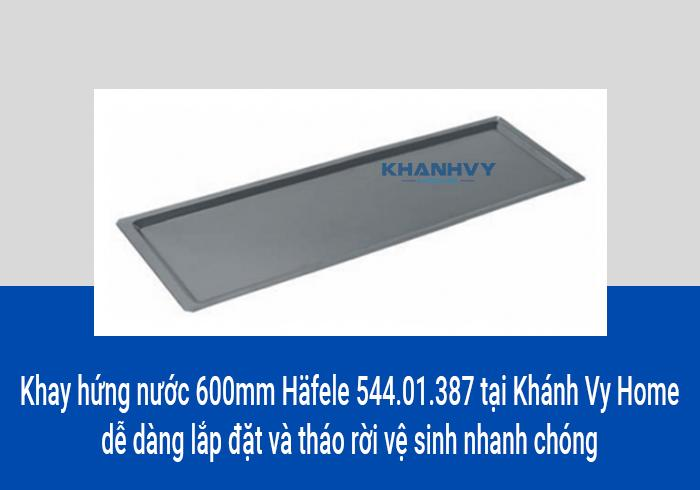 Khay hứng nước 600mm Häfele 544.01.387 tại Khánh Vy Home dễ dàng lắp đặt và tháo rời vệ sinh nhanh chóng