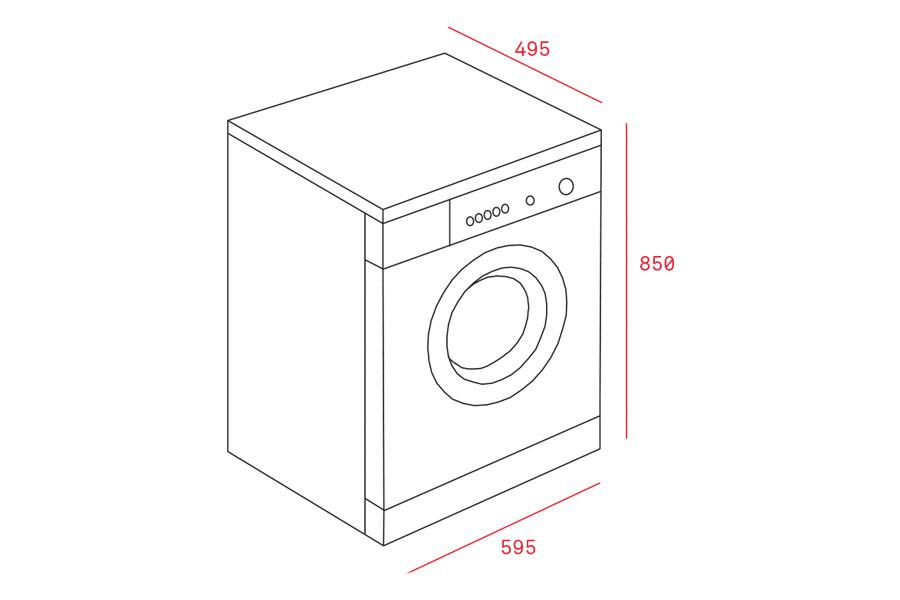 Thông số kích thước máy giặt Teka TK4 1270 40874221 tại Khánh Vy Home