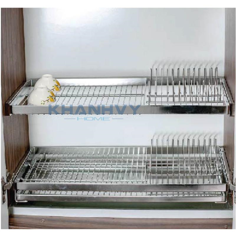 Kệ 2 tầng inox 304 401060, 401061, 401062, 401063, 401064 có kiểu dáng hiện đại tại Khánh Vy Home