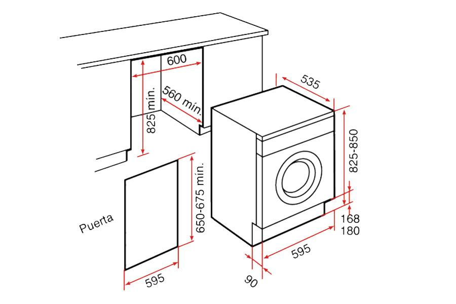 Thông số kích thước máy giặt LI2 1260 tại Khánh Vy Home