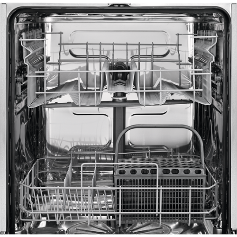 Các khay trượt của máy rửa chén Electrolux ESI5205LOX được bố trí dễ sử dụng
