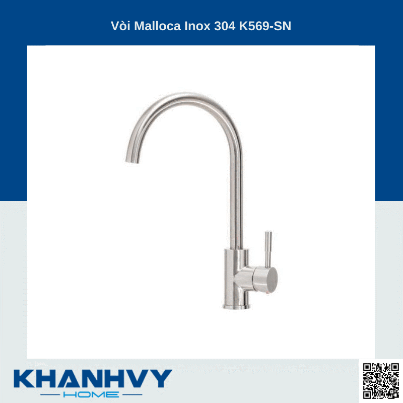 Sản phẩm vòi Malloca Inox 304 K569-SN