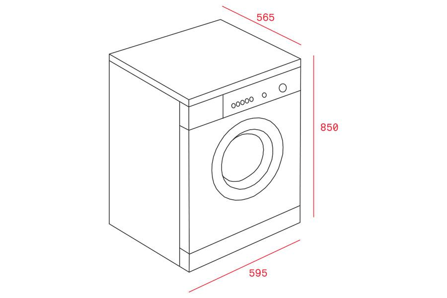  Thông số kích thước máy giặt Teka TKD 1610 WD 40874450 tại Khánh Vy Home