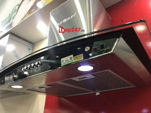 Máy hút mùi Eurosun EH-70K10S có hệ thống đèn led tiết kiệm điện năng