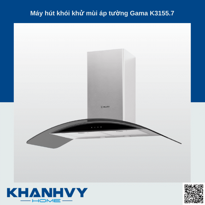 Sản phẩm máy hút khói khử mùi áp tường Gama K3155.7