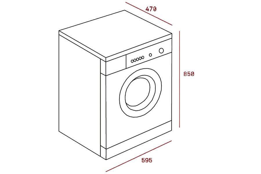 Thông số kích thước máy giặt Teka TKX3 1260 40874061 tại Khánh Vy Home