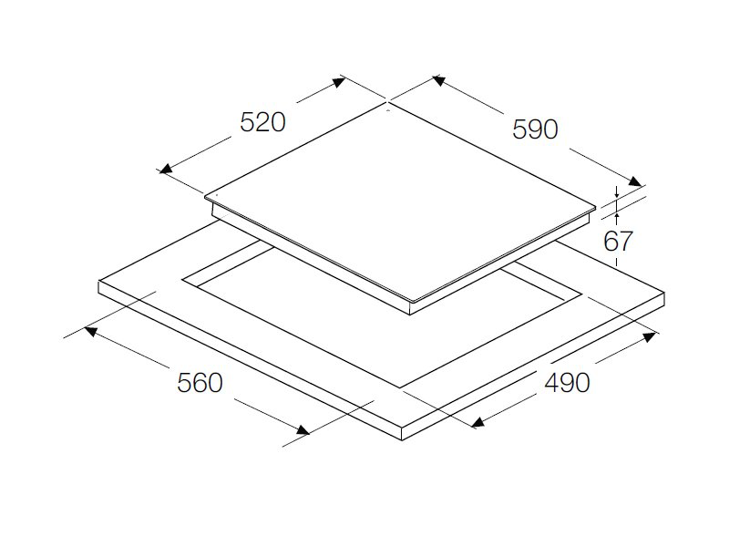 Thông số kỹ thuật của bếp từ Hafele HC-I604A 536.01.731