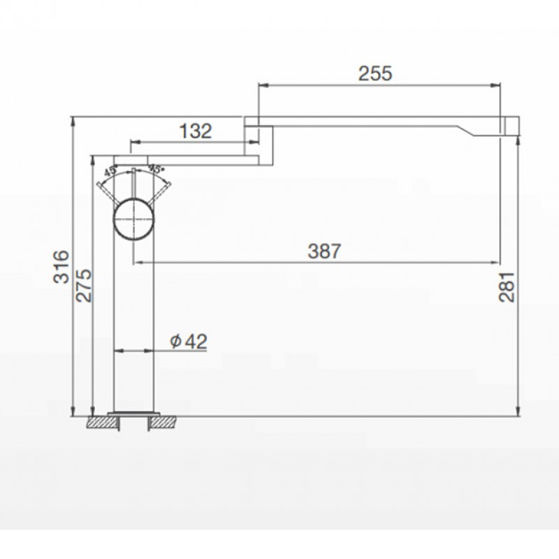 Thông số kích thước vòi Malloca Inox 360° K060-S