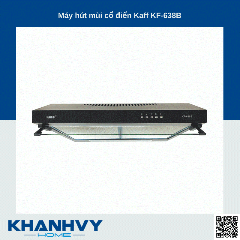 Máy hút mùi Kaff KF-638B phù hợp với mọi gian bếp trong gia đình
