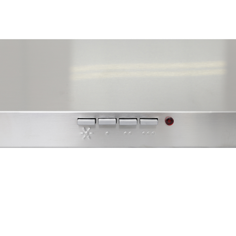Máy hút mùi DBB 70 40460420 có bảng điều khiển nút nhấn dễ dàng sử dụng