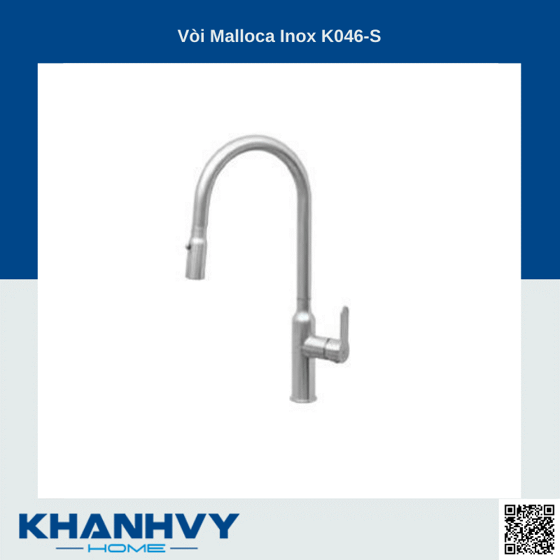 Sản phẩm vòi Malloca Inox K046-S