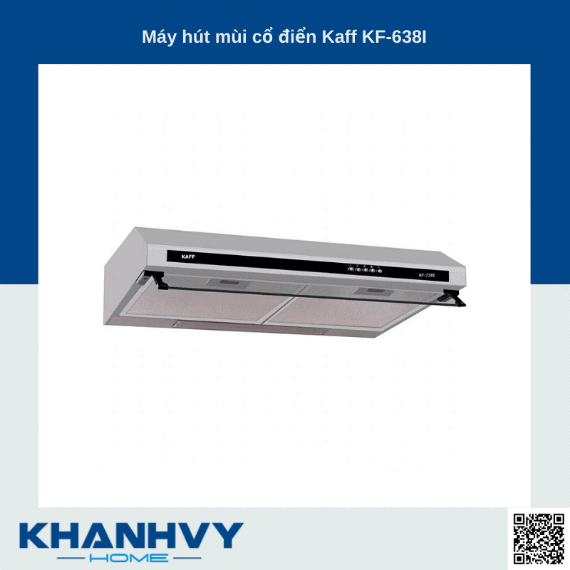 Máy hút mùi Kaff KF-638I phù hợp với mọi gian bếp trong gia đình