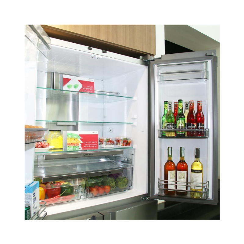 Tủ lạnh Side by Side HF-SBSIB 539.16.230 có sức chứa lớn