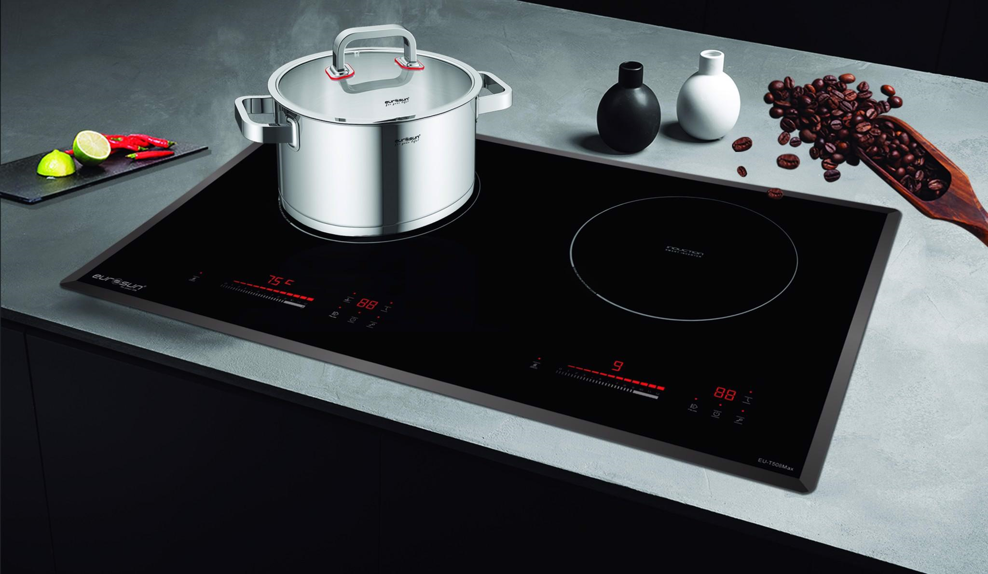 Bếp điện từ Eurosun EU-T508MAX được sản xuất bằng chất liệu có độ bền cao