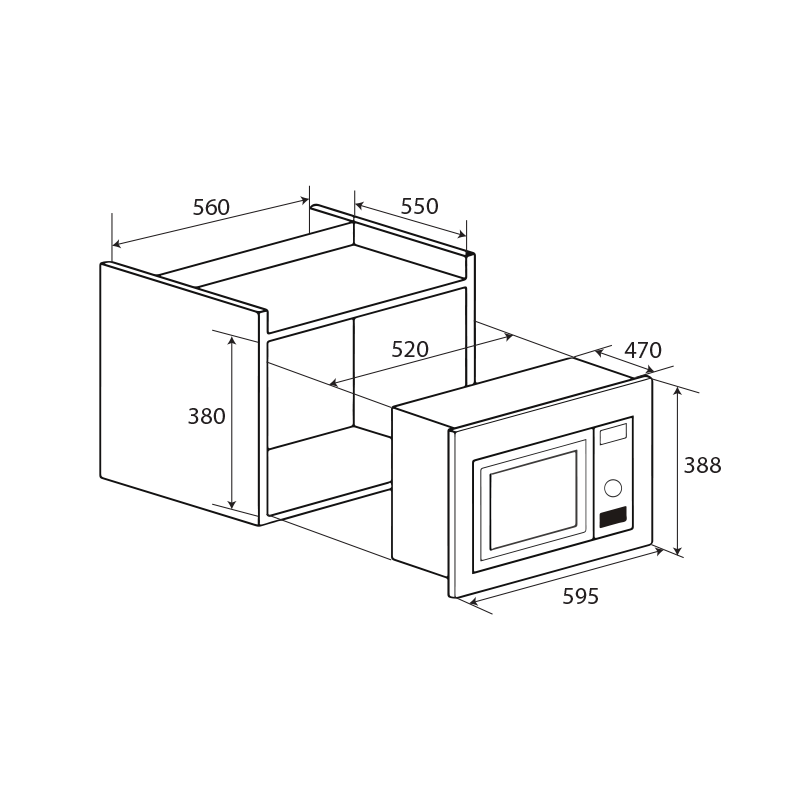  Thông số kỹ thuật của lò vi sóng Kaff -MC34L