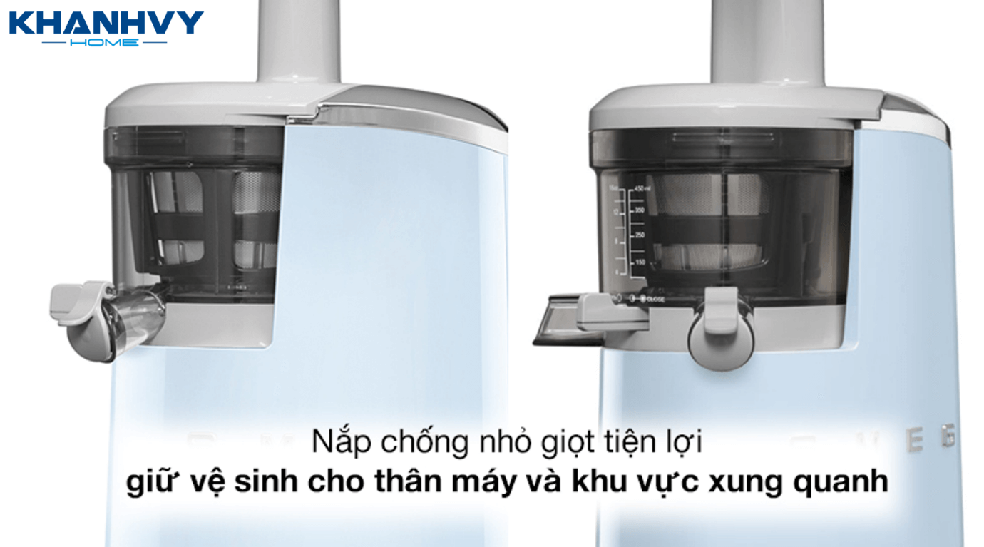 Nắp được thiết kế chống nhỏ giọt để giữ cho thân máy và khu vực xung quanh luôn sạch sẽ