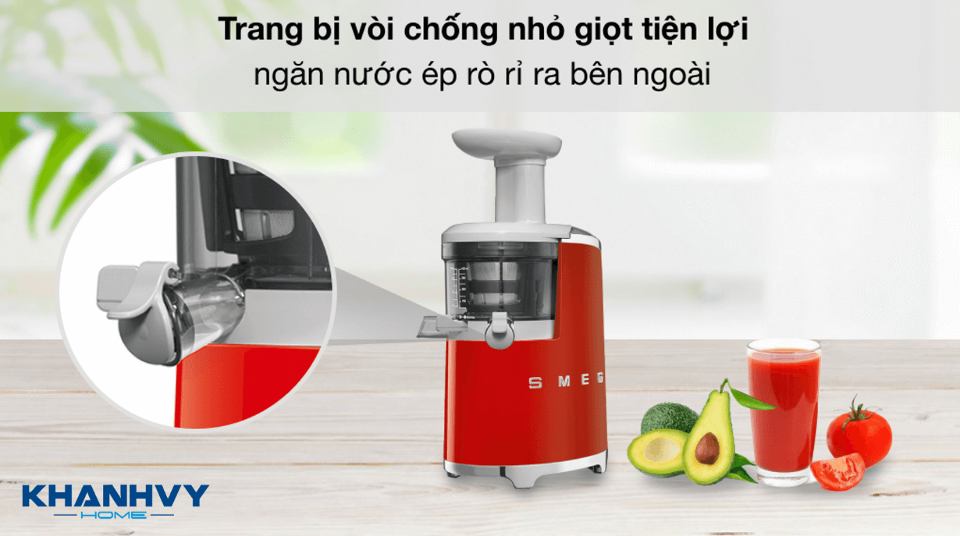 Nắp được thiết kế chống nhỏ giọt để giữ cho thân máy và khu vực xung quanh luôn sạch sẽ