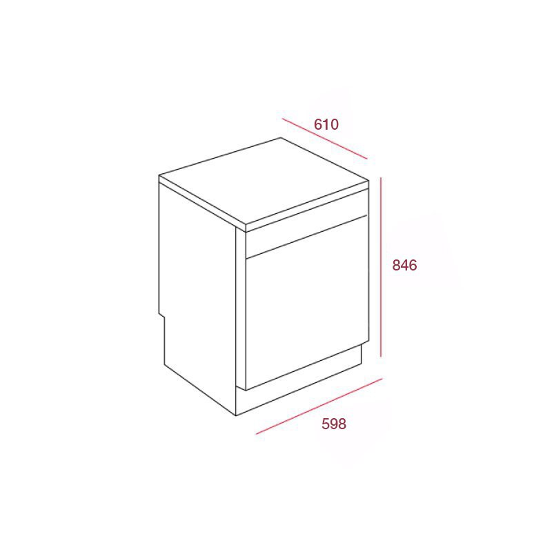 Thông số kỹ thuật của máy rửa chén Teka LP9 850 40782501